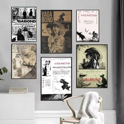 Vagabond Manga Art Posters