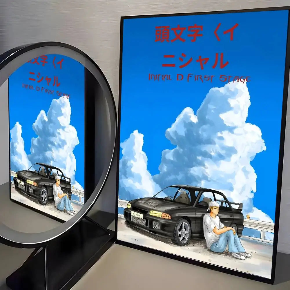 Initial D AE86 Canvas Posters