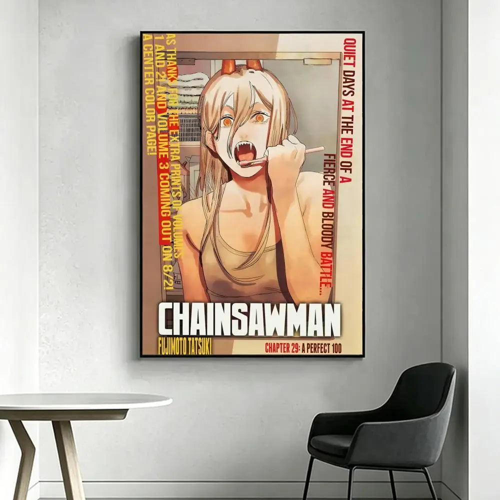 Chainsaw Man HD Art Posters