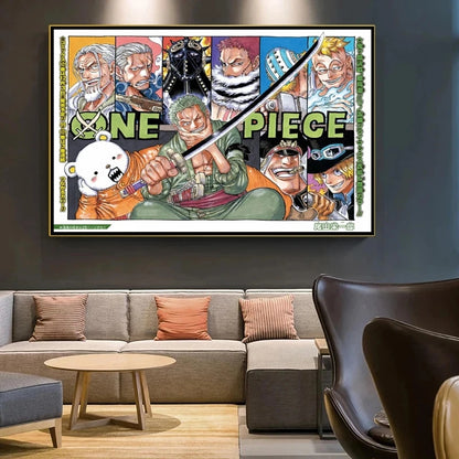 One Piece Luffy Poster Home Decor