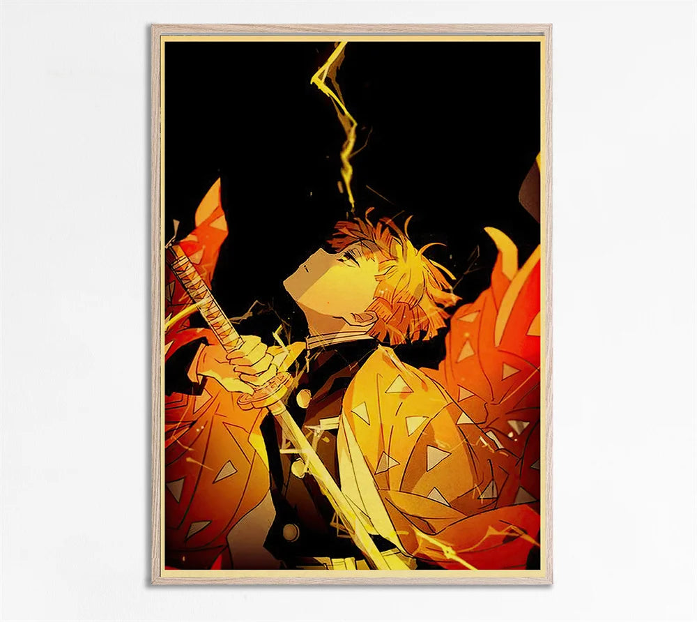 Demon Slayer Retro Posters