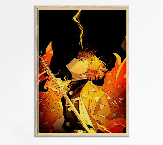 Demon Slayer Retro Poster, design 2