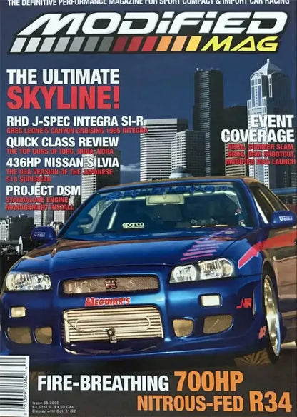 Japanese Cars JDM Racing Magazine Cover Poster V3