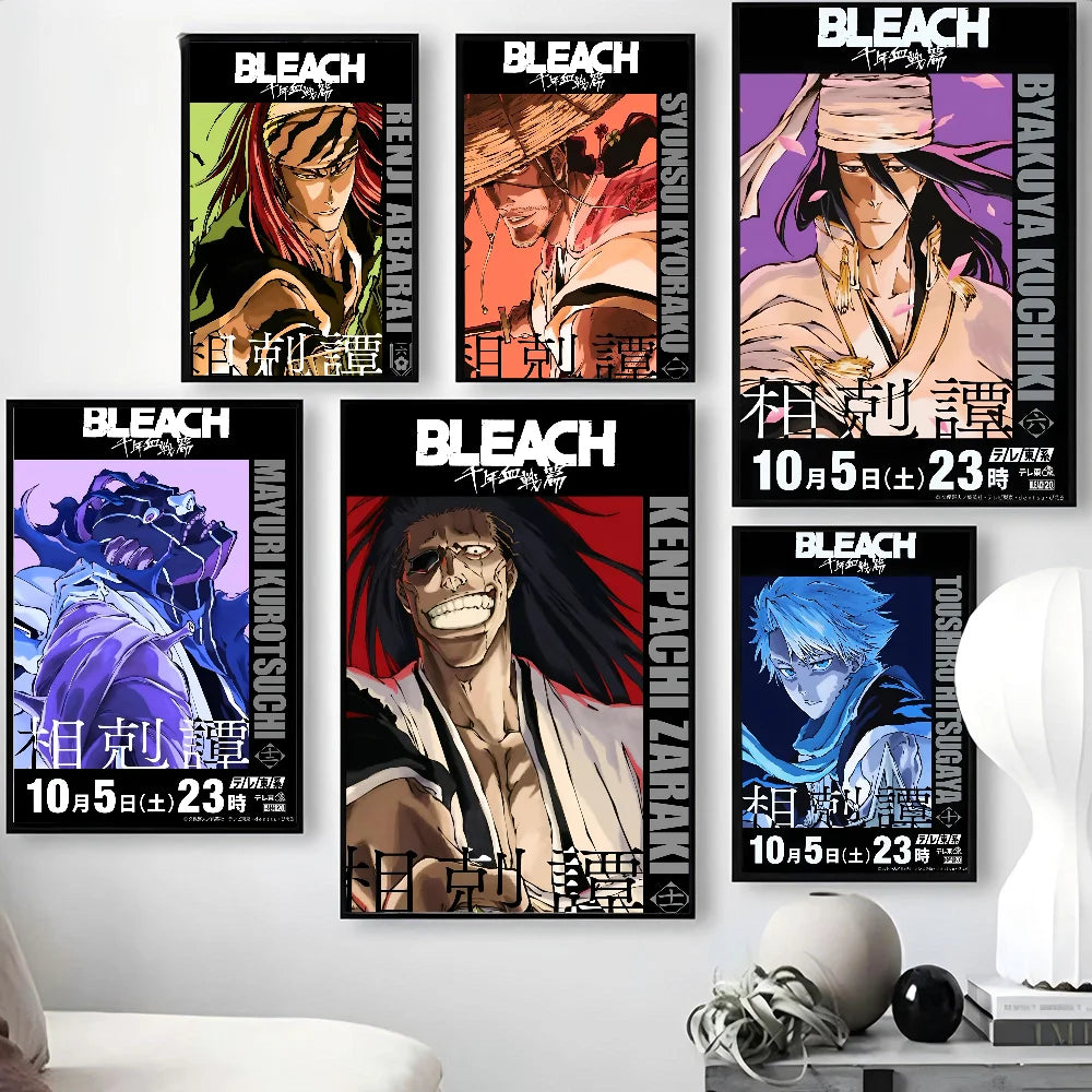 Bleach Anime Poster Wall Art Print for Bedroom, Gaming Room, or Home Decor