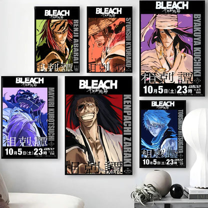 Bleach Anime Poster Wall Art Print for Bedroom, Gaming Room, or Home Decor