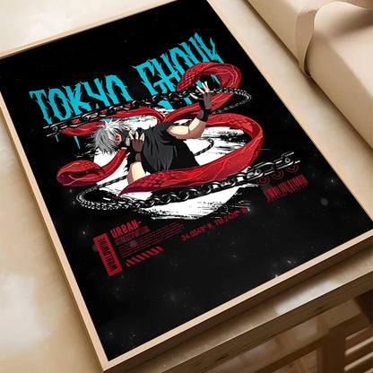 Vintage Anime Tokyo Ghoul Poster