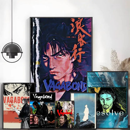 Vagabond Anime Poster Sticker