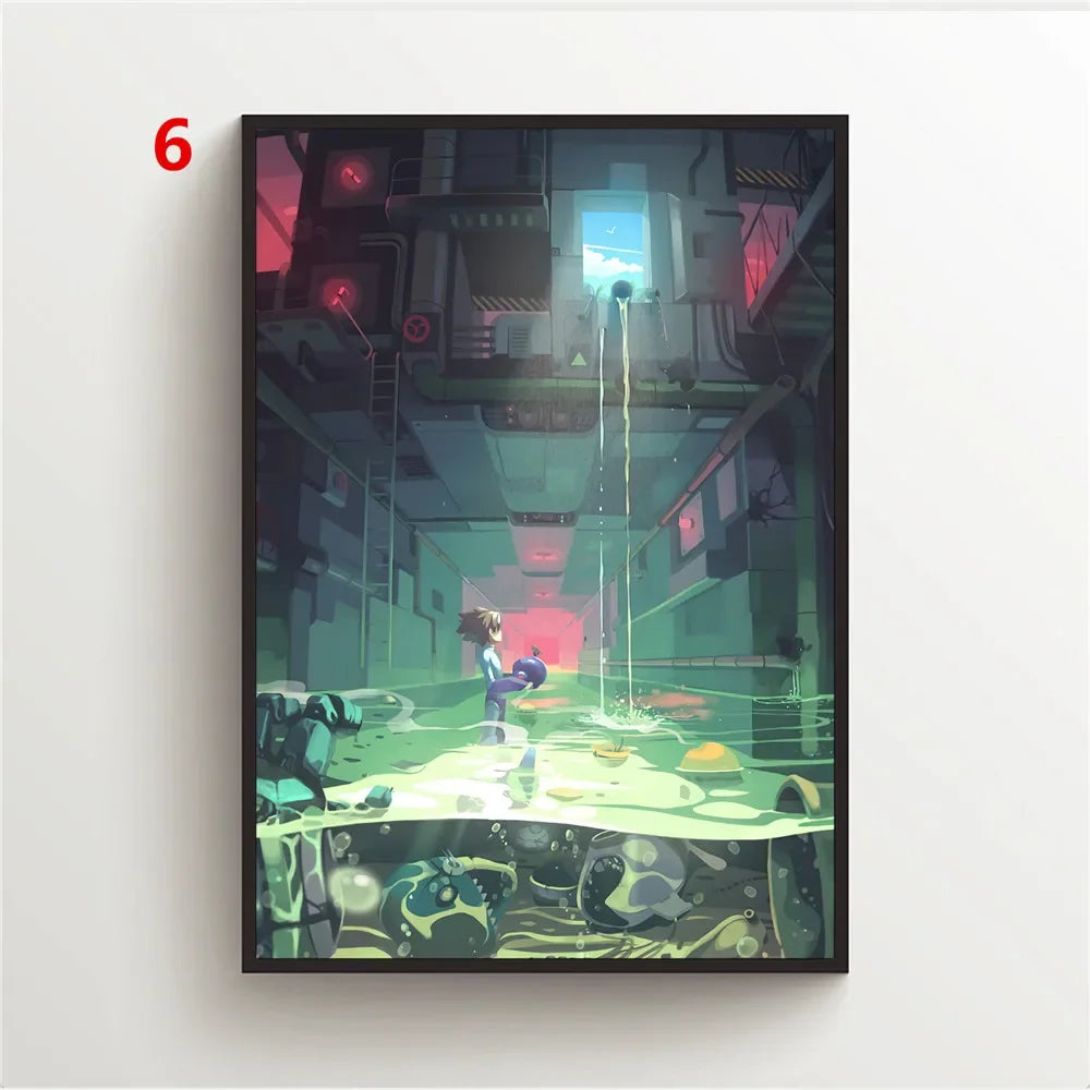 MegaMan Canvas Wall Art