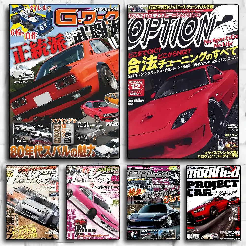 80s GTR Racing Magazine Posters