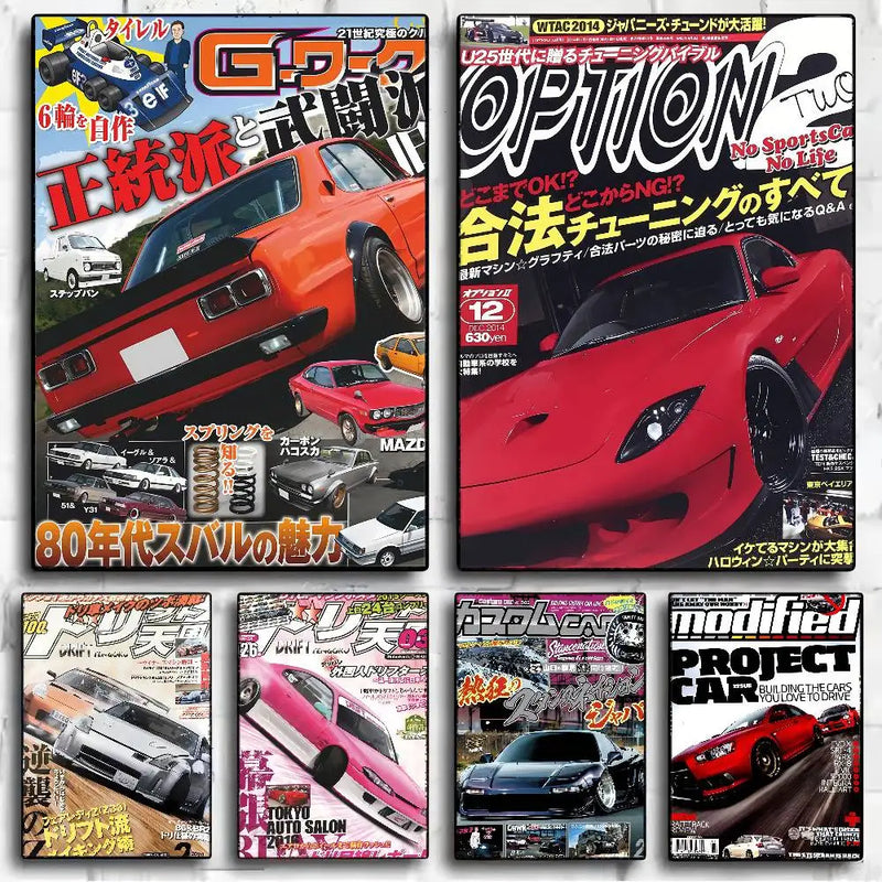 80s GTR Racing Magazine Posters