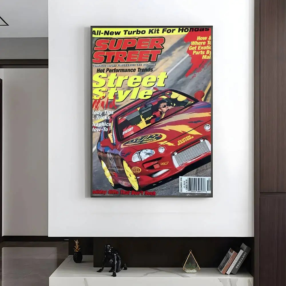 Vintage Japanese Racing Magazine Posters