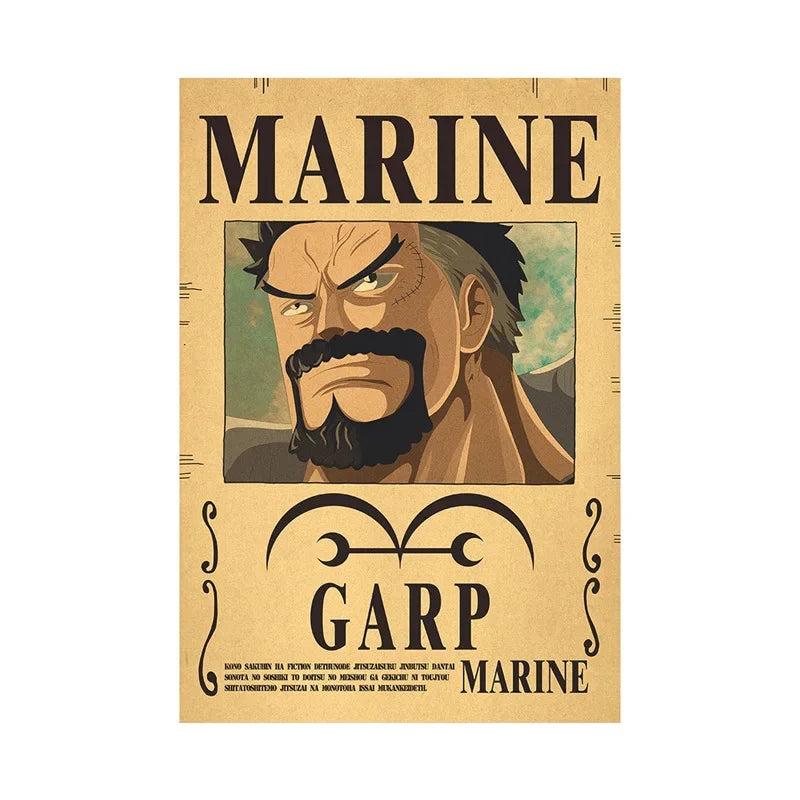 One Piece Anime Bounty Wanted Posters Room Decor