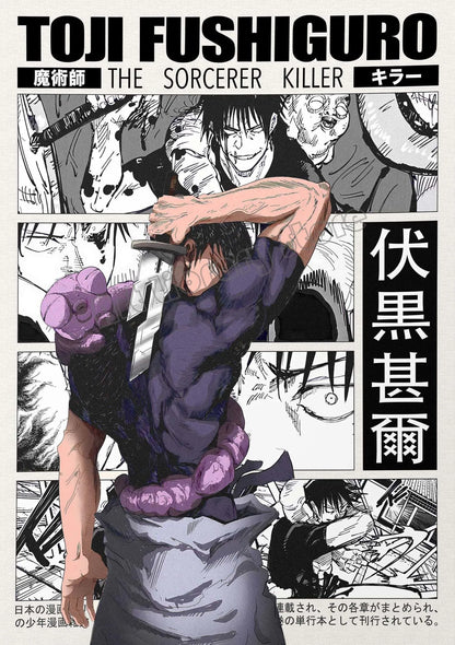 Retro Classic Japanese Manga Series Posters