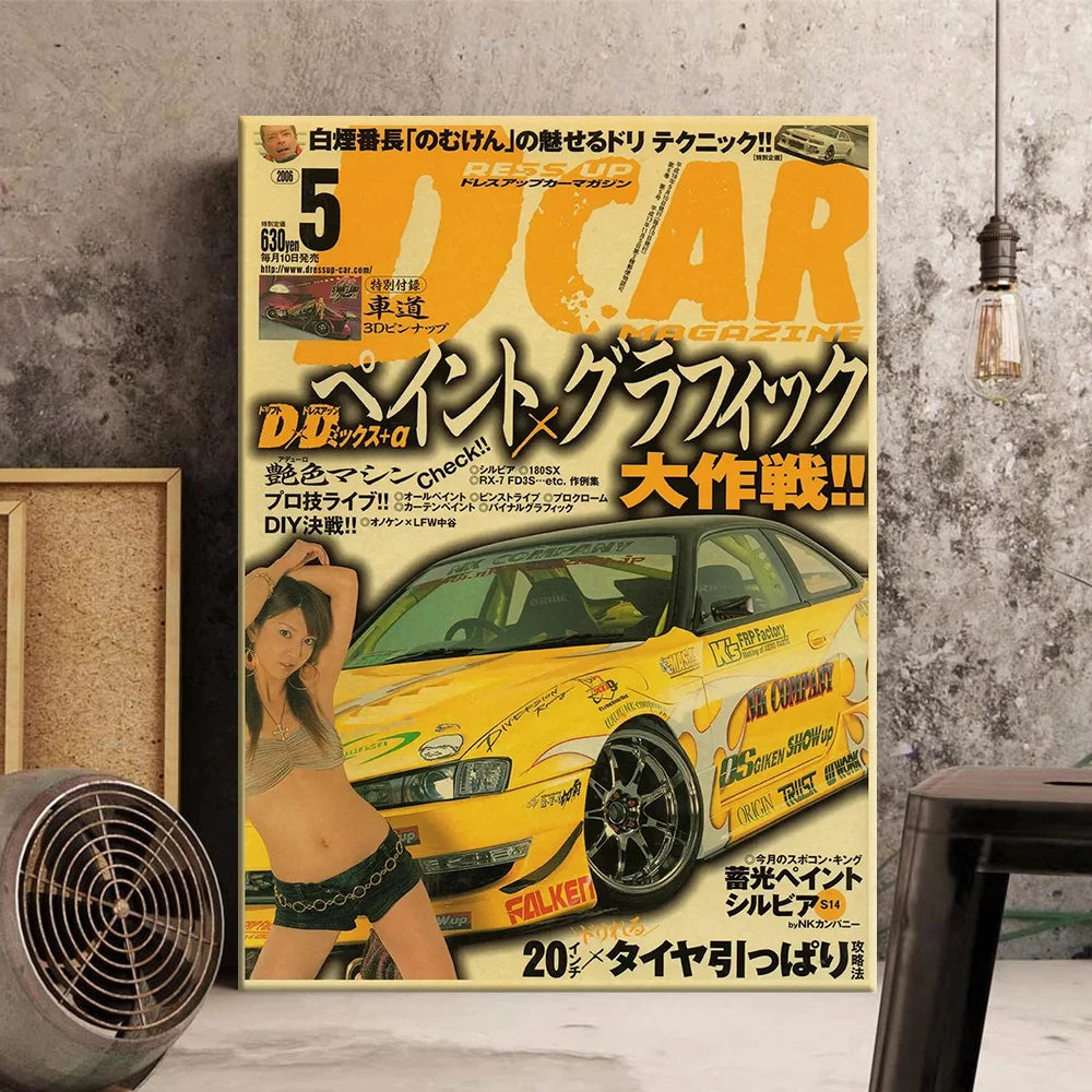 JDM Vintage Car Posters