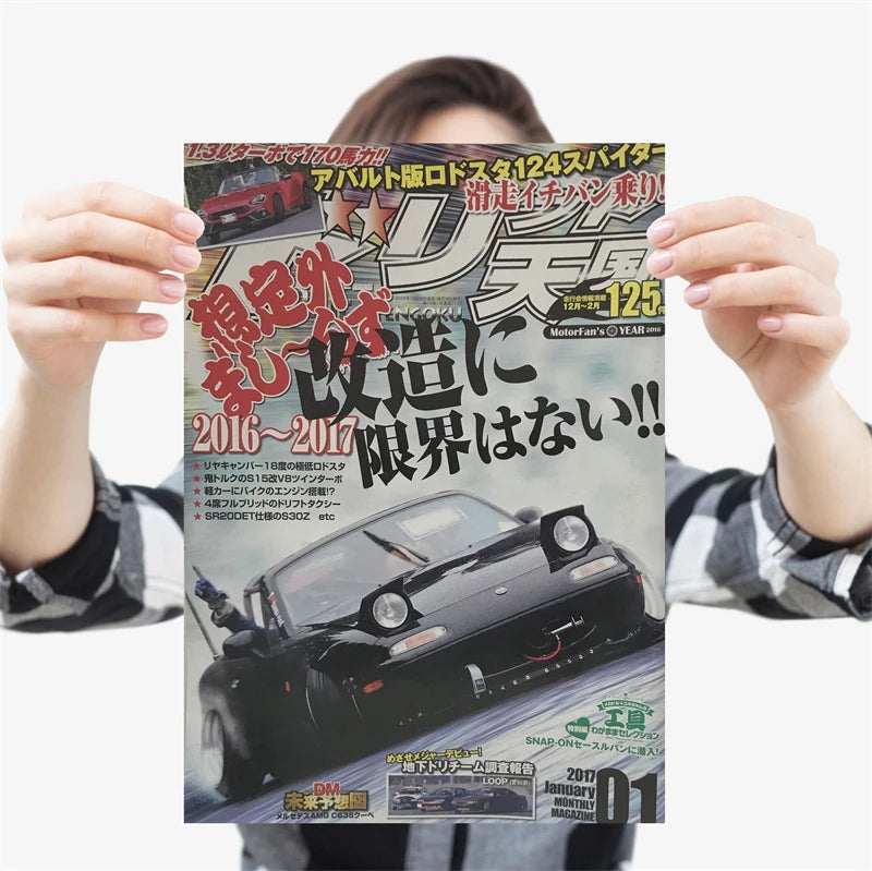 80s Japanese Racing Magazine Posters