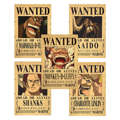 One Piece Wanted Posters 56PCS