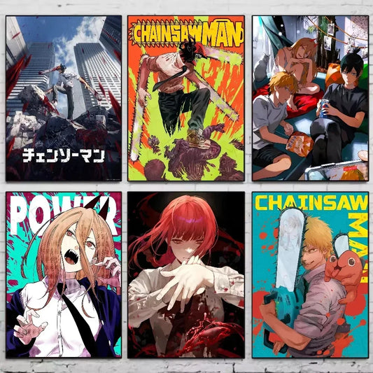 Chainsaw Man Canvas Wall Art Home Décor