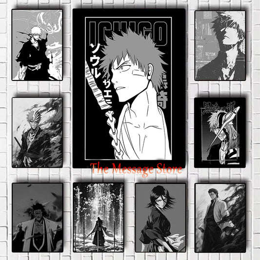 Bleach Black and White Posters - Manga Art