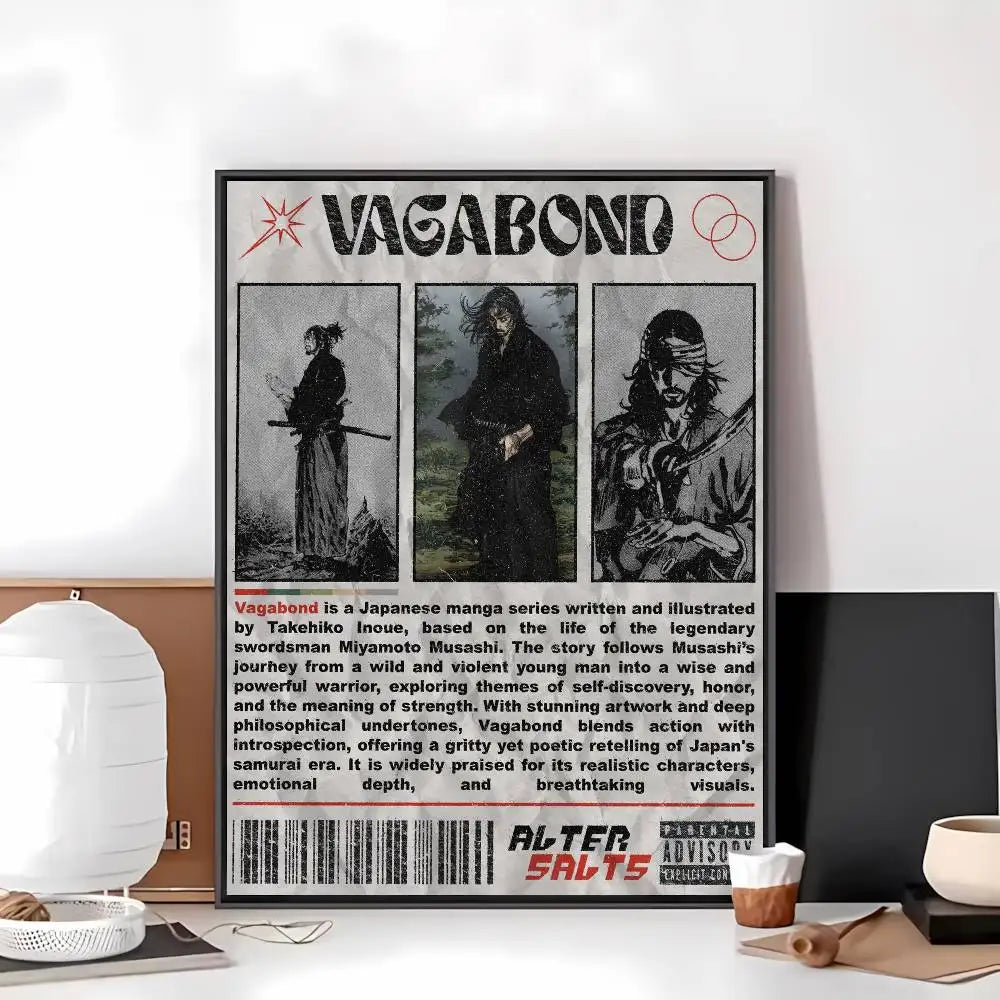 Vagabond Manga Art Posters