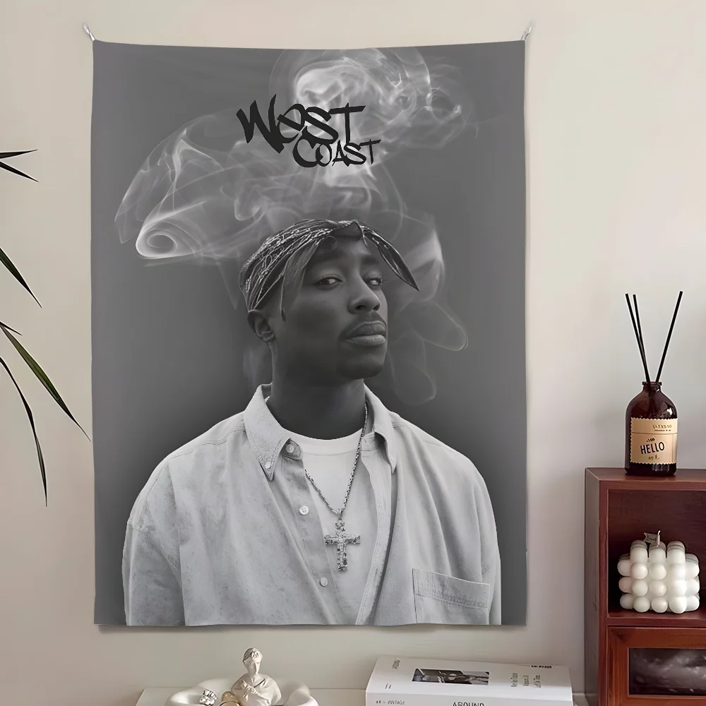 Tupac Wall Tapestry 2Pac Rap Icon