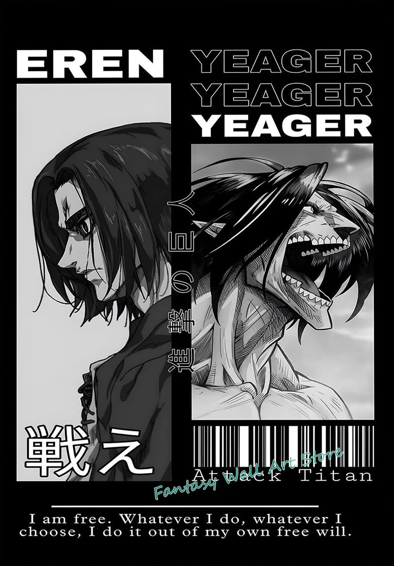 Attack on Titan Character Posters