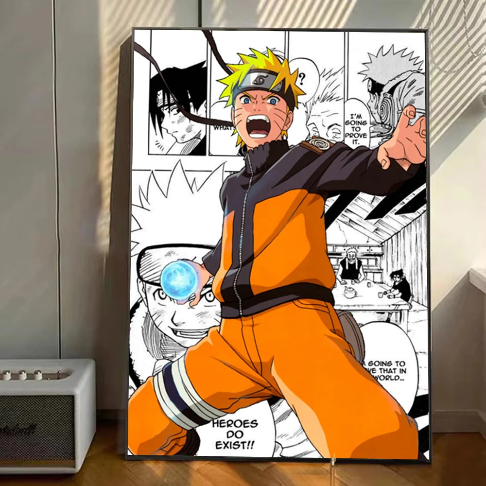 Japanese Naruto Anime Poster Stickers Art Wall