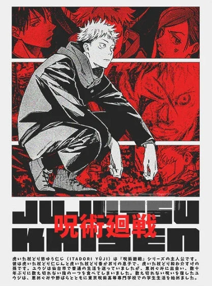 Retro Jujutsu Kaisen Posters