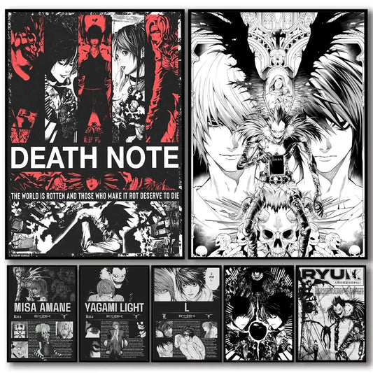 Death Note Posters - Dark Anime Wall Art
