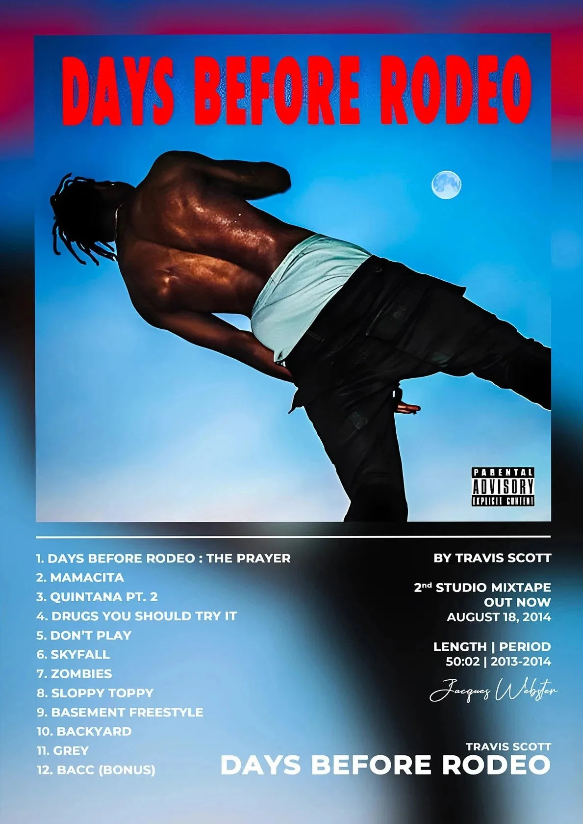 Travis Scott Album Poster
