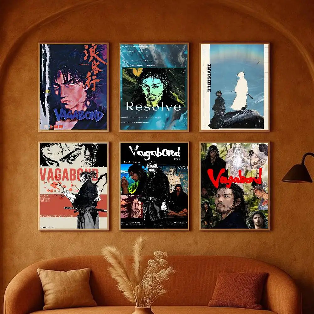 Vagabond Anime Poster Sticker