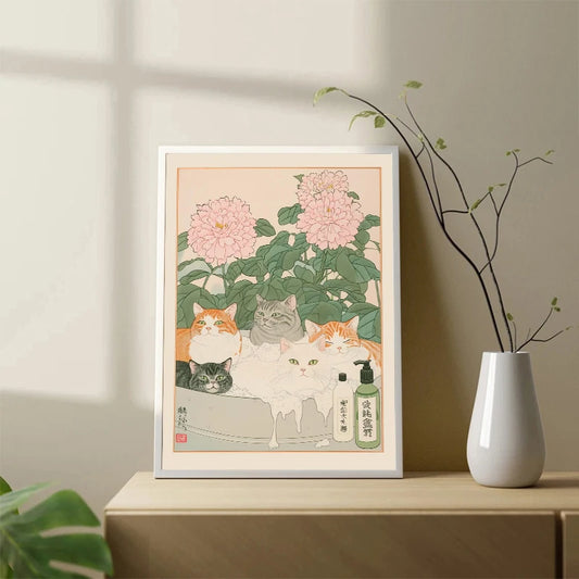 Japanese Cat Aesthetic Home Decor