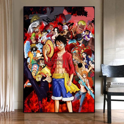 One Piece Luffy Canvas Posters