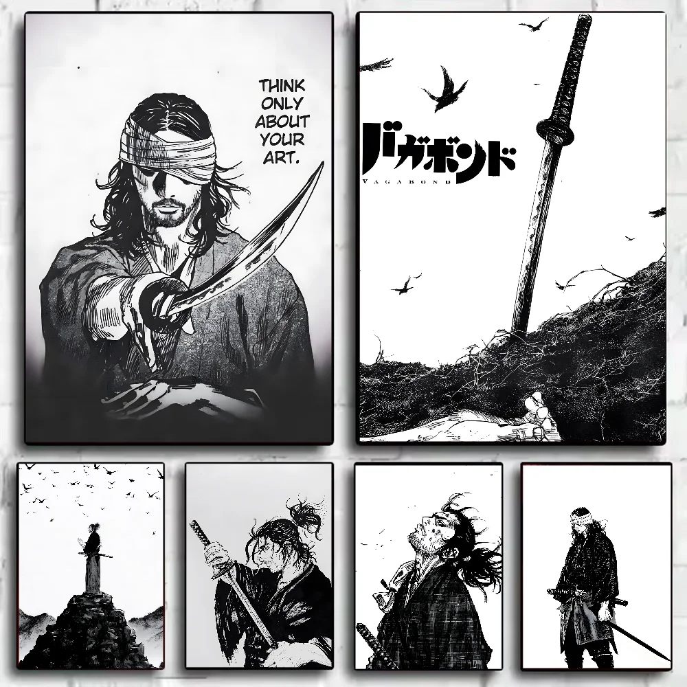Vagabond Manga Canvas Wall Art Home Décor