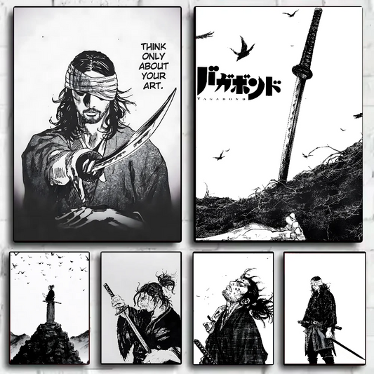 Vagabond Manga Canvas Wall Art Home Décor