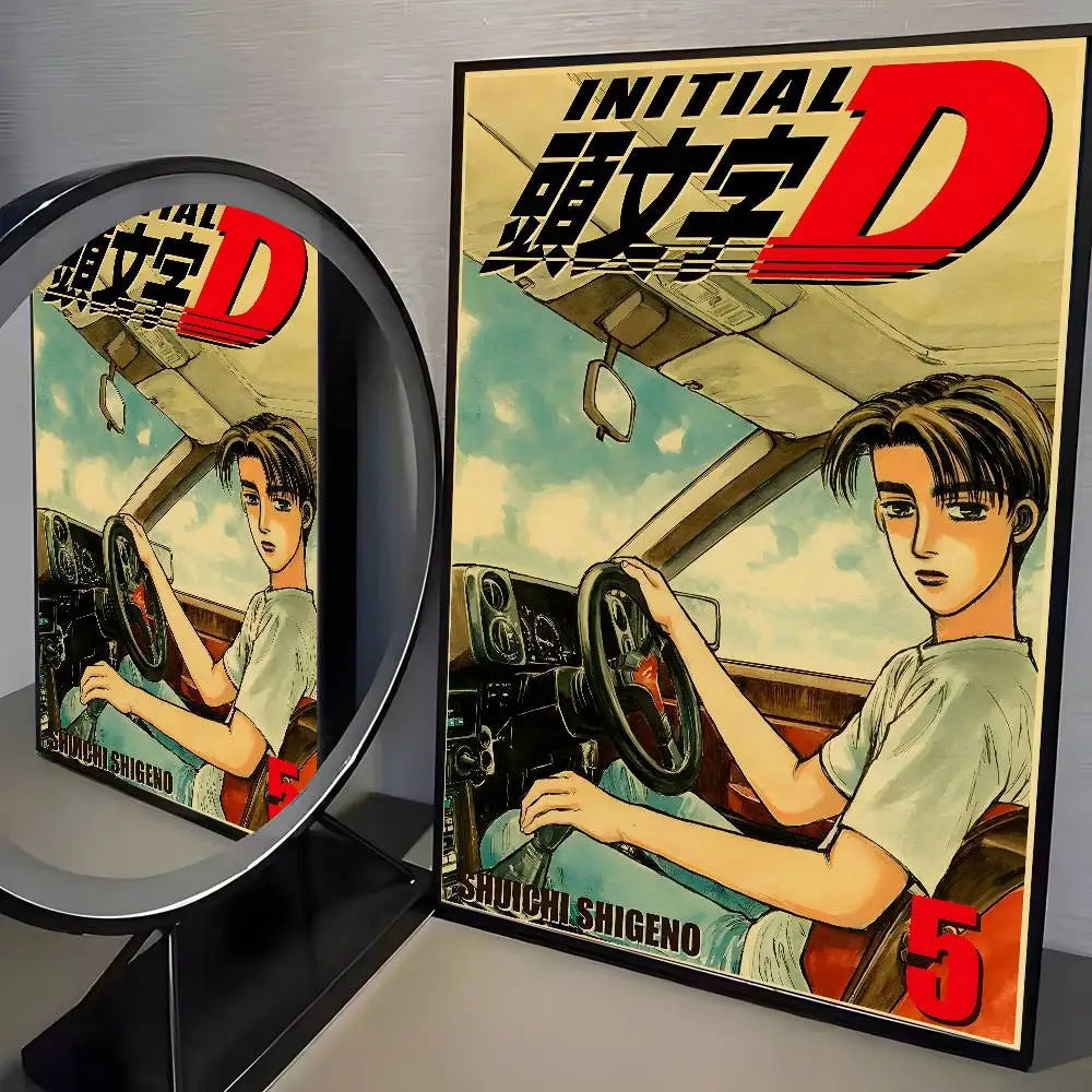 Initial D AE86 Canvas Posters