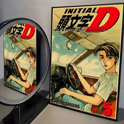 Initial D AE86 Canvas Posters
