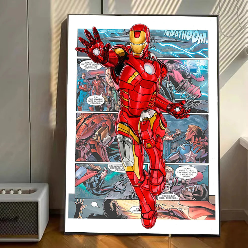 Marvel Avengers Poster Stickers Art Wall