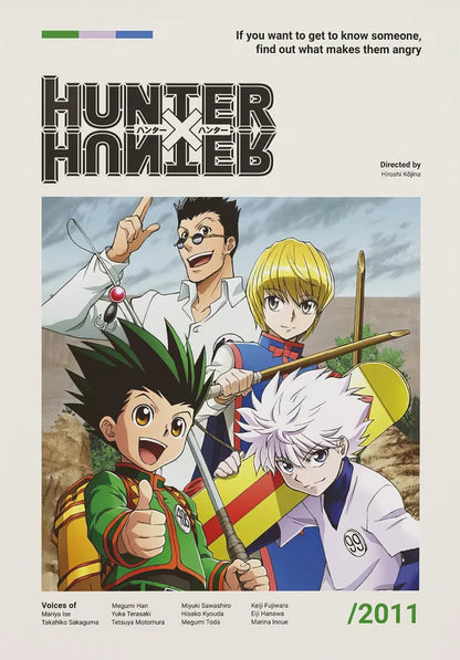 Minimalist Anime Card Poster