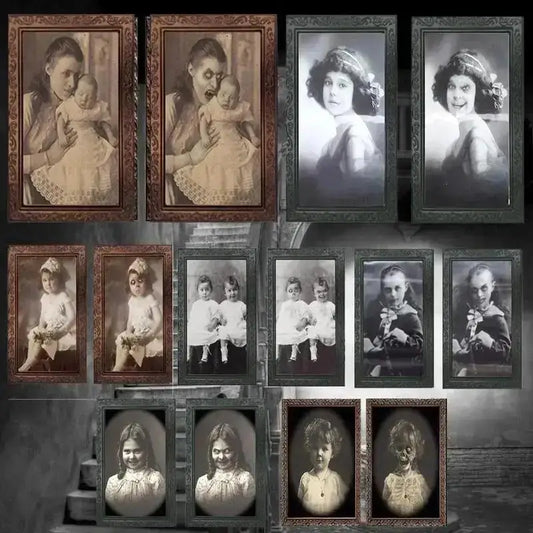 Haunted 3D Ghost Portrait Frame Halloween Décor