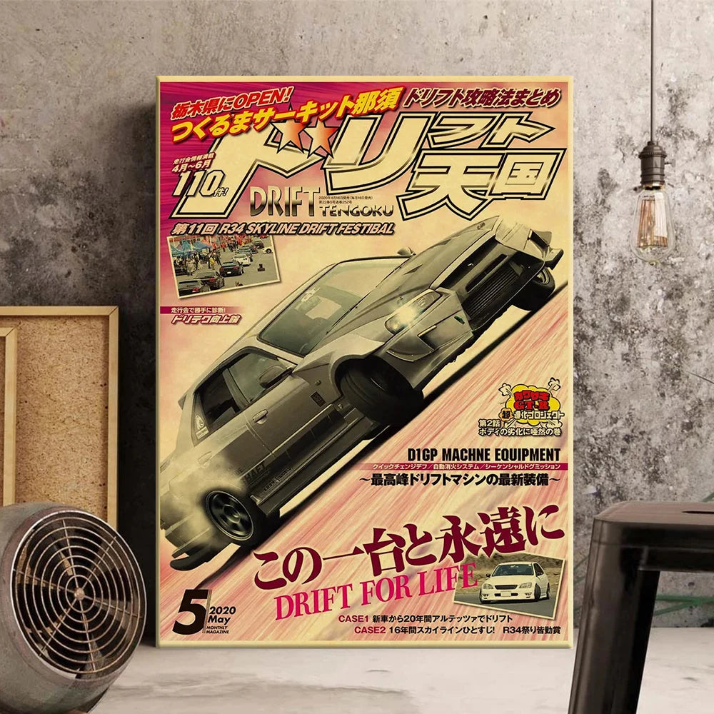 JDM Vintage Car Posters