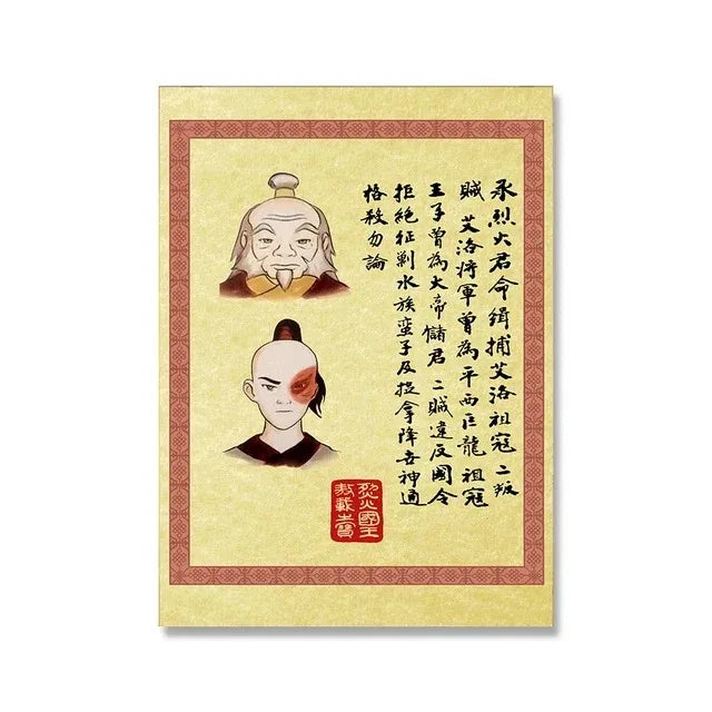 Retro Avatar The Last Airbender Poster