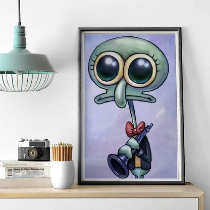 Cartoon Squidward Tentacles Poster