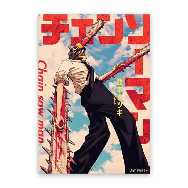 Chainsaw Man Street Art Posters