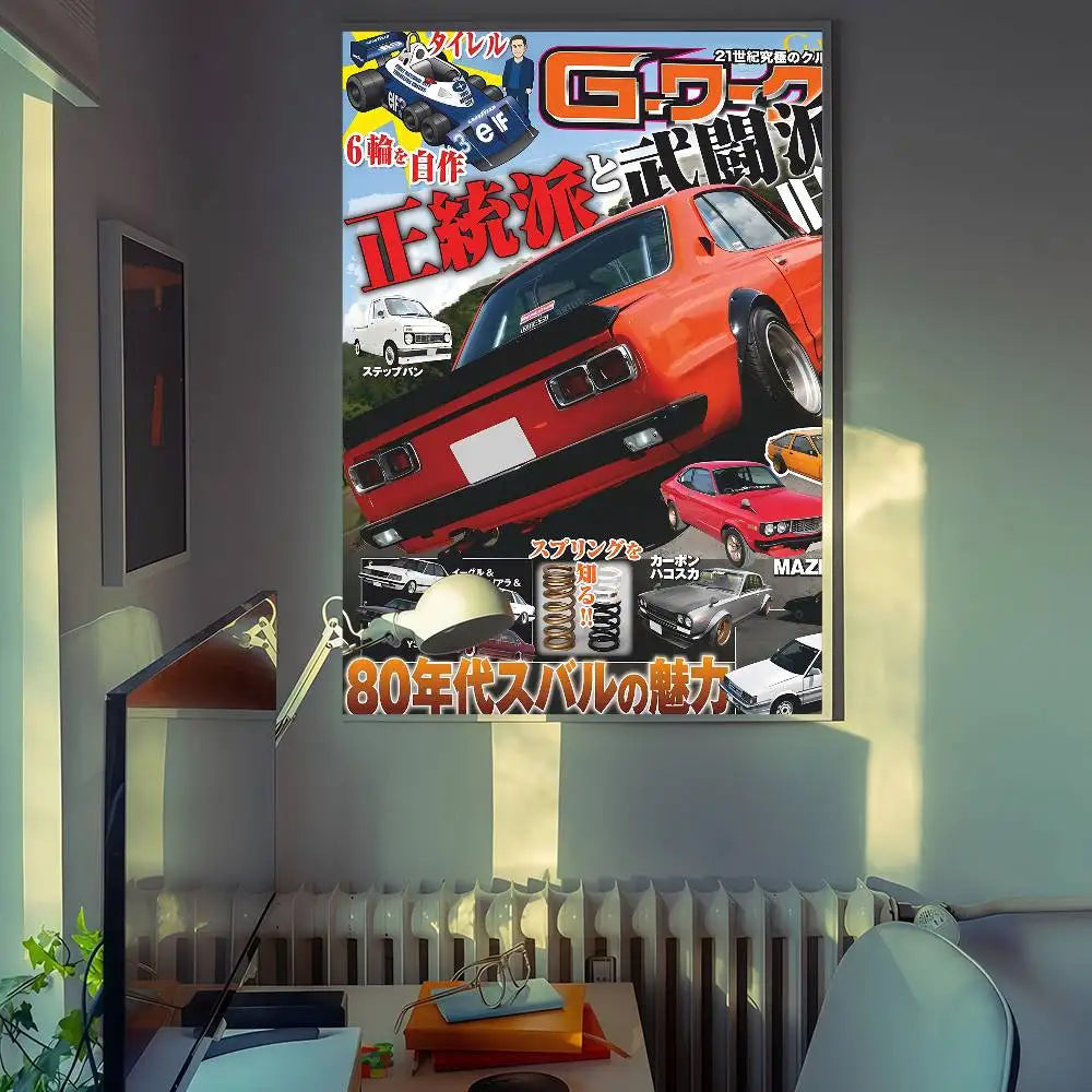 80s GTR Racing Magazine Posters