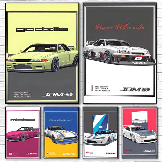 Street Racing JDM Art Poster, design 2