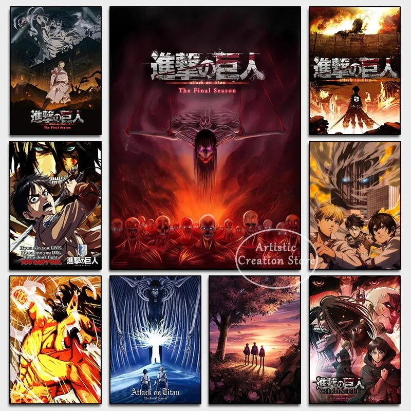 Attack on Titan Canvas Posters