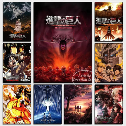 Attack on Titan Canvas Posters