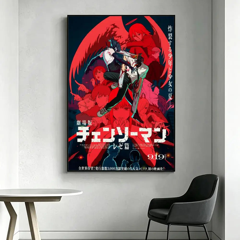 Chainsaw Man HD Art Posters