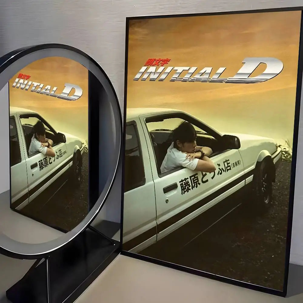 Initial D AE86 Canvas Posters