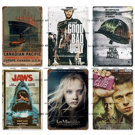 Classic Retro Movie Vintage Metal Poster
